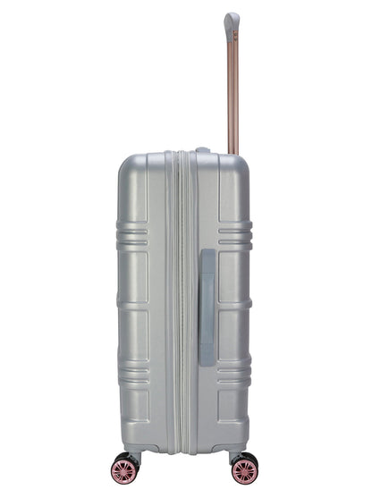 Jewel Plaid Luggage Collection in Silver - Jessica Simpson Home