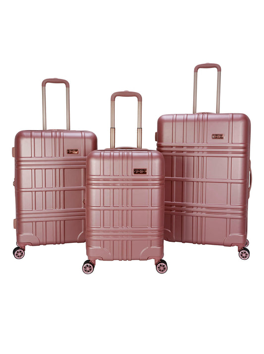 Jewel Plaid Luggage Collection in Rose Gold - Jessica Simpson Home
