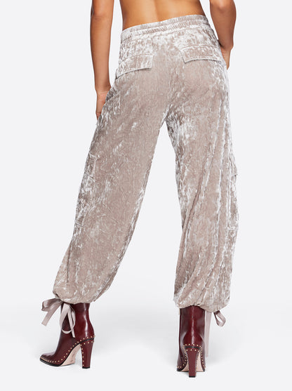 Velvet Cargo Pant in Pearl Grey - Jessica Simpson Women