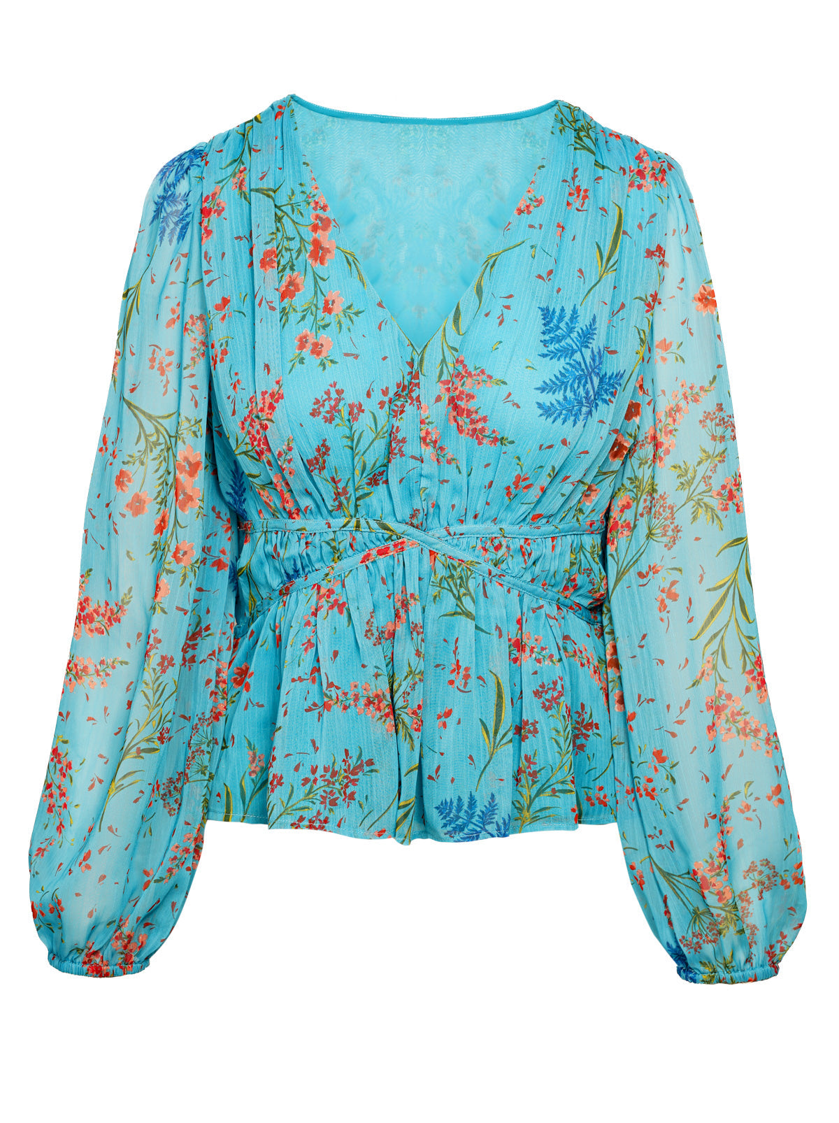 Marjani Top in Baltic-Field Floral - Jessica Simpson Women
