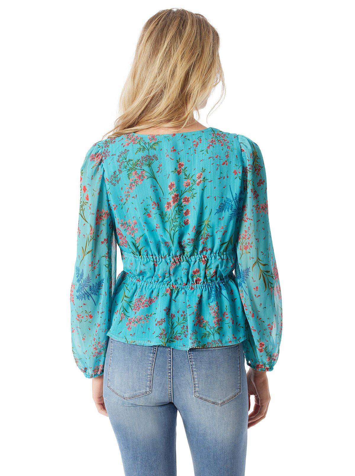 Marjani Top in Baltic-Field Floral - Jessica Simpson Women