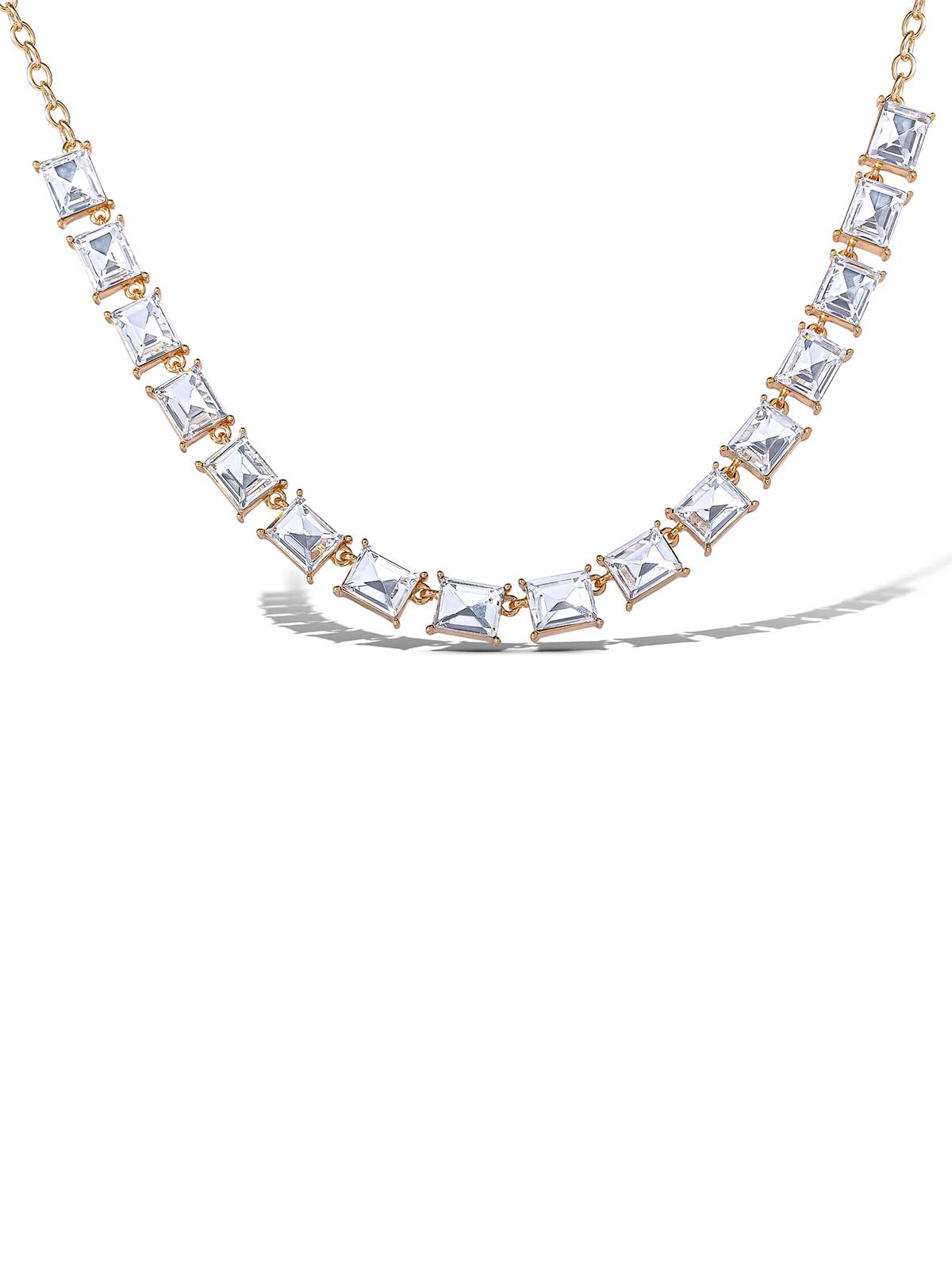 Crystal Stone Frontal Necklace - Jessica Simpson Accessories