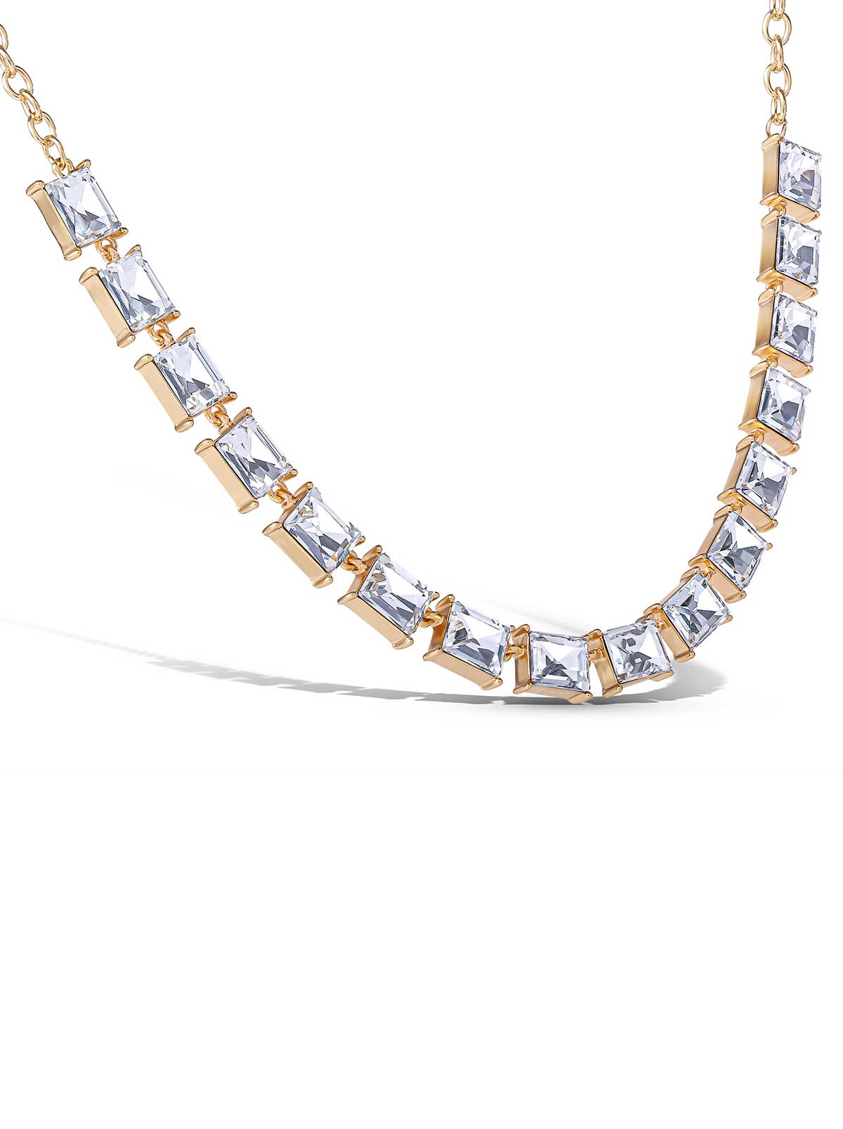 Crystal Stone Frontal Necklace - Jessica Simpson Accessories