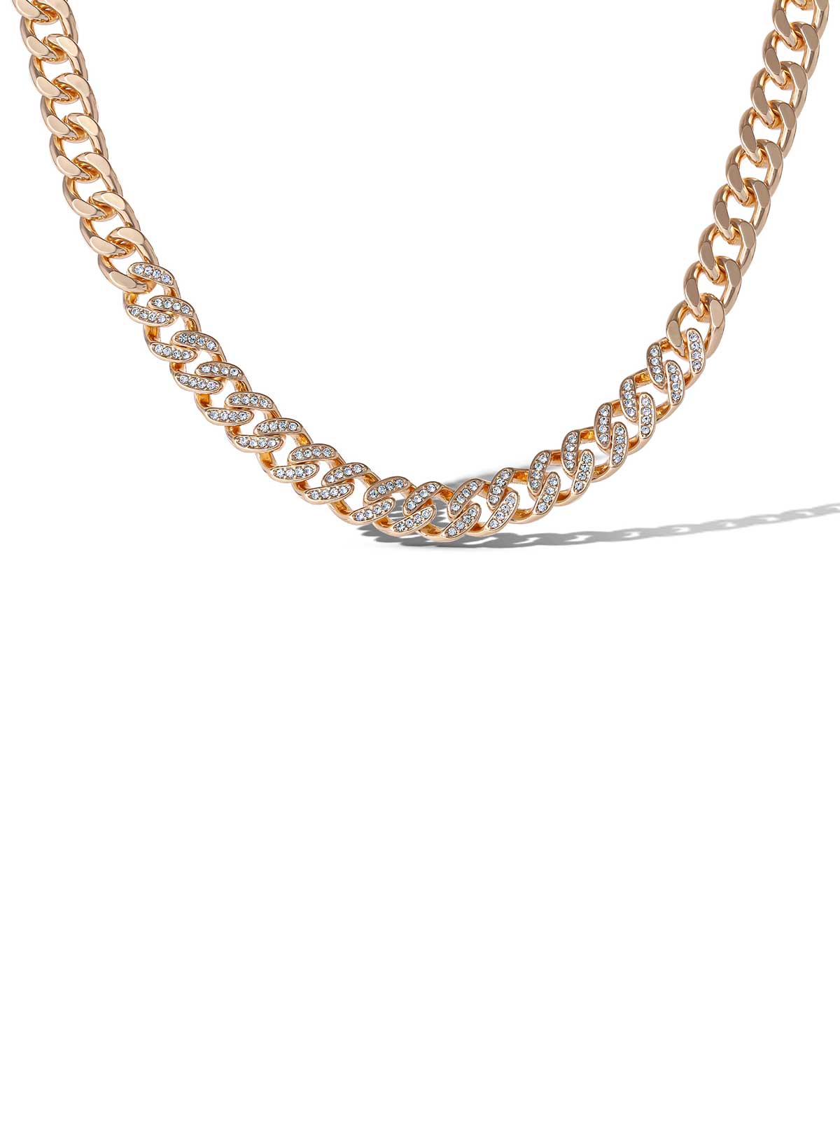Pave Curb Chain Necklace - Jessica Simpson Accessories