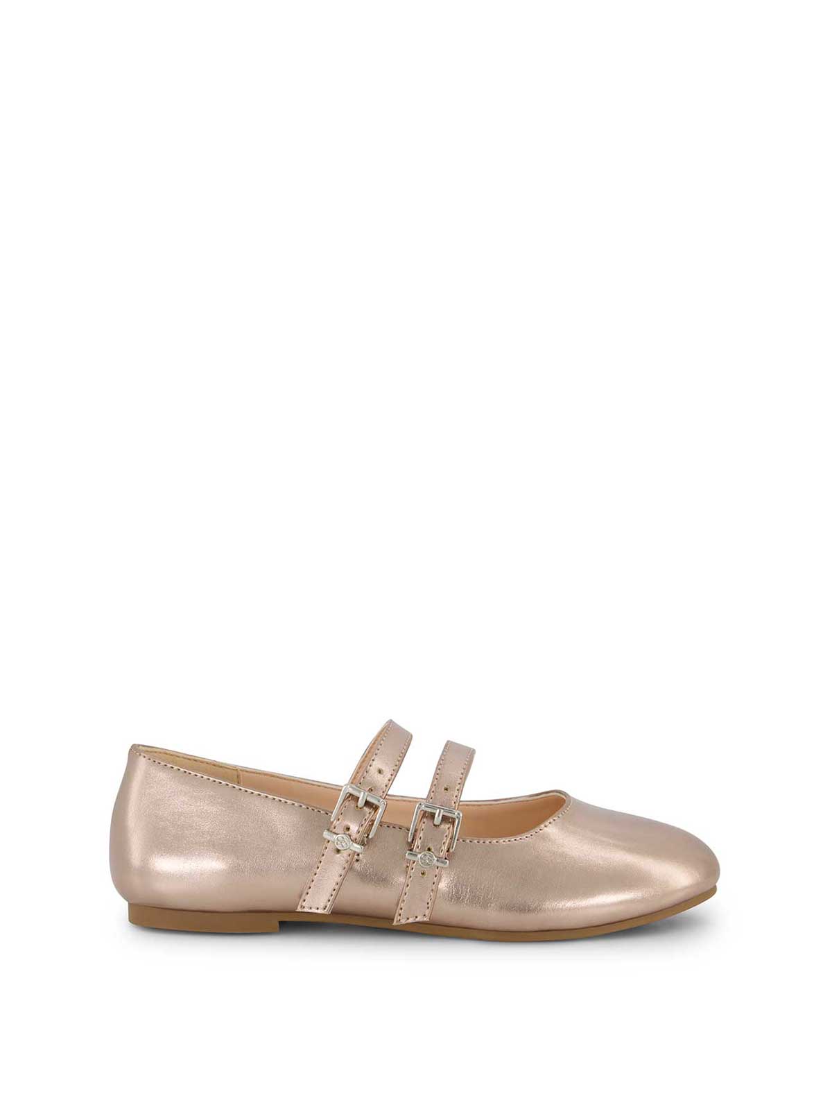 Little Girls' Amy Double Strap Ballet Flat in Champagne - Jessica Simpson Women