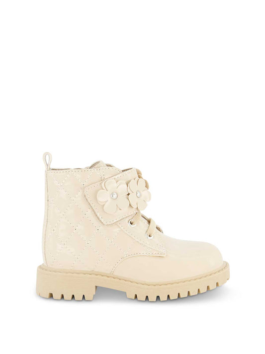 Toddler Daria Flower Moto Boot in Sand - Jessica Simpson Women
