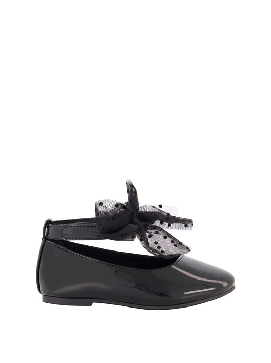 Toddler Amy Tulle Ballet Flat in Black - Jessica Simpson Women