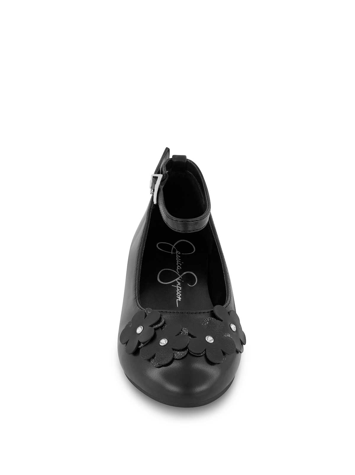 Little Girls' Amy Petal Ballet Flat in Black - Jessica Simpson Women