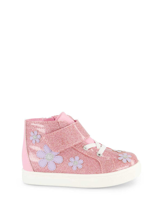 Toddler Gretchen Flower High Top Sneaker in Pink - Jessica Simpson Women