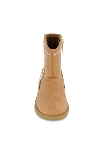 Toddler Layla Stripe Western Bootie in Cognac - Jessica Simpson Women