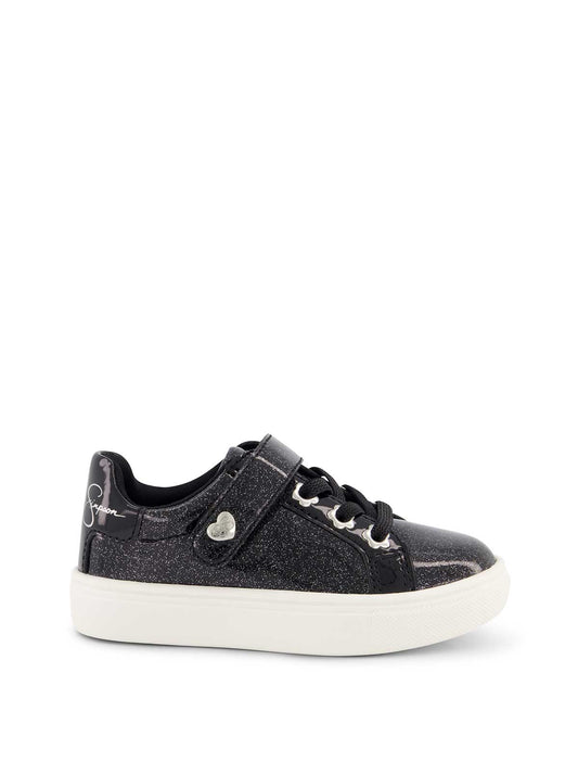 Toddler Gina Bijou Low Sneaker in Black - Jessica Simpson Women