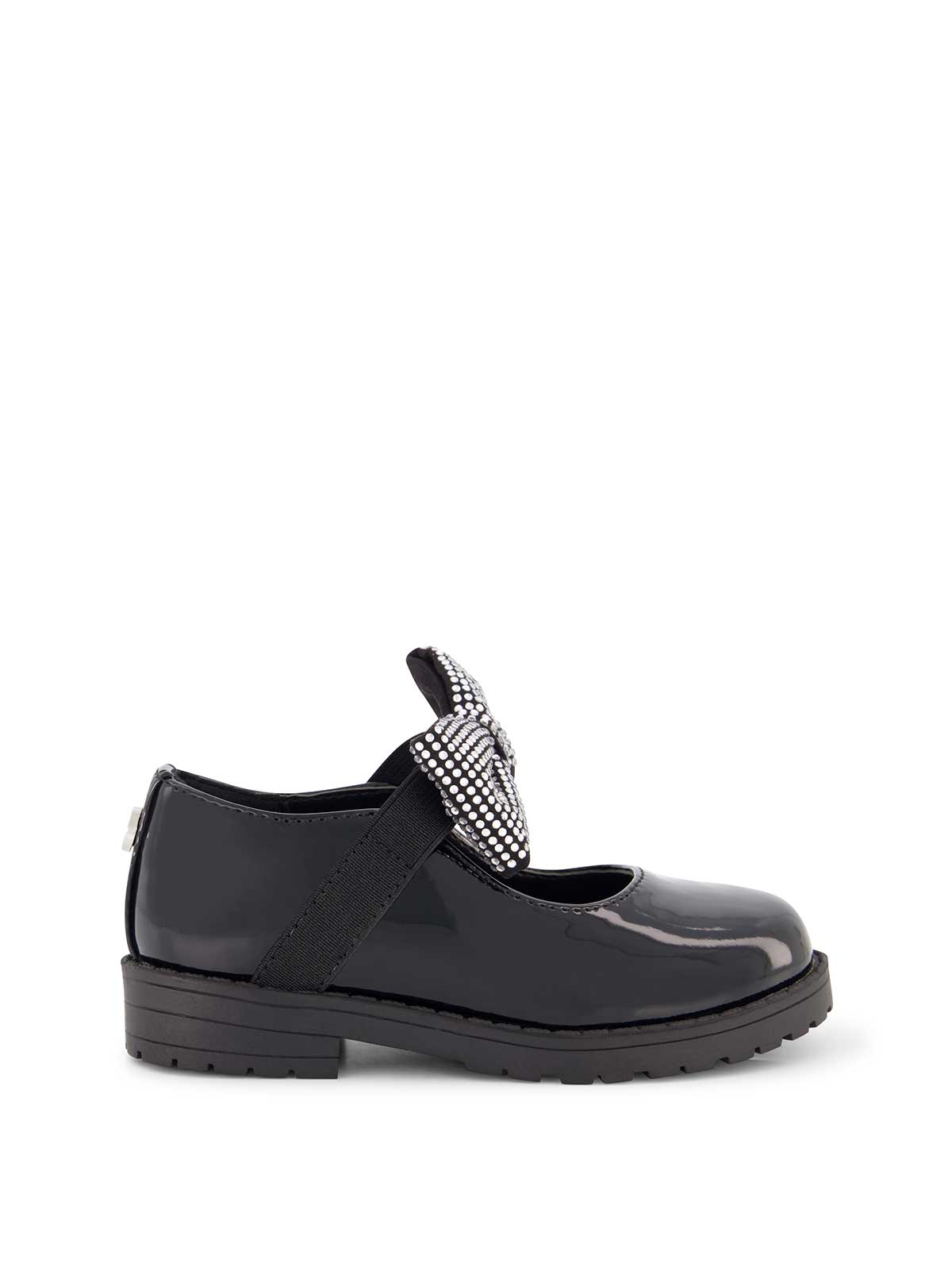 Toddler Aubrey Bow Flat in Black - Jessica Simpson Women