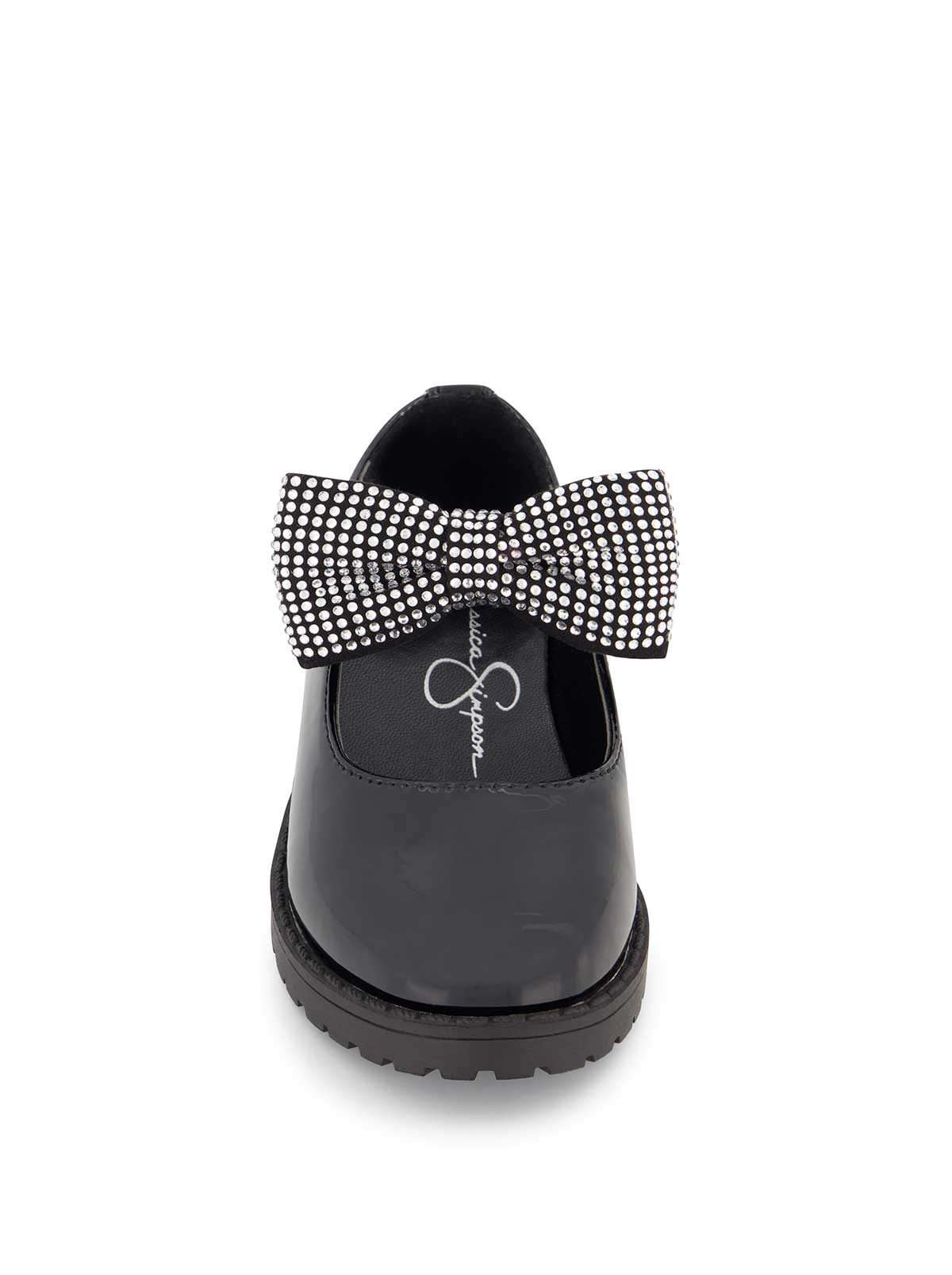 Toddler Aubrey Bow Flat in Black - Jessica Simpson Women