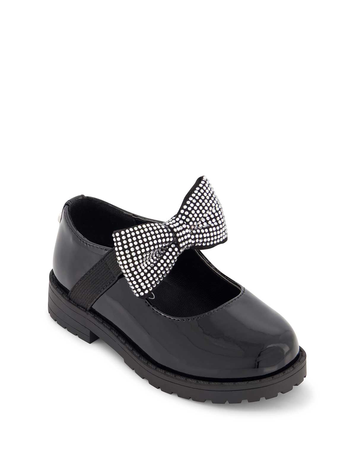 Toddler Aubrey Bow Flat in Black - Jessica Simpson Women