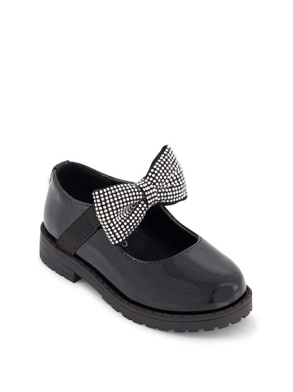 Toddler Aubrey Bow Flat in Black - Jessica Simpson Women