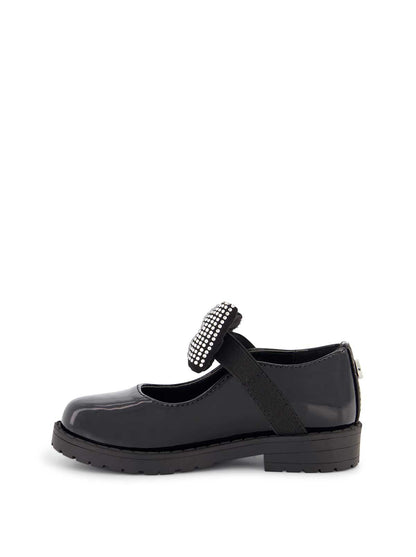 Toddler Aubrey Bow Flat in Black - Jessica Simpson Women