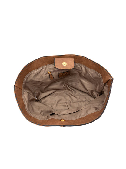 Darlene Tote in Almond Brown Multi - Jessica Simpson Accessories