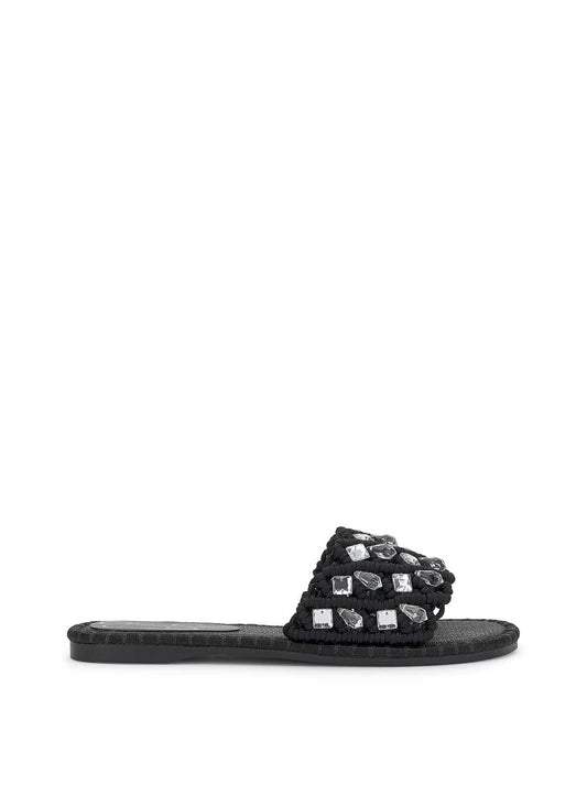 Brennara Flat Sandal in Black - Jessica Simpson Women