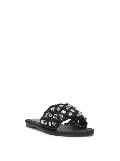 Brennara Flat Sandal in Black - Jessica Simpson Women