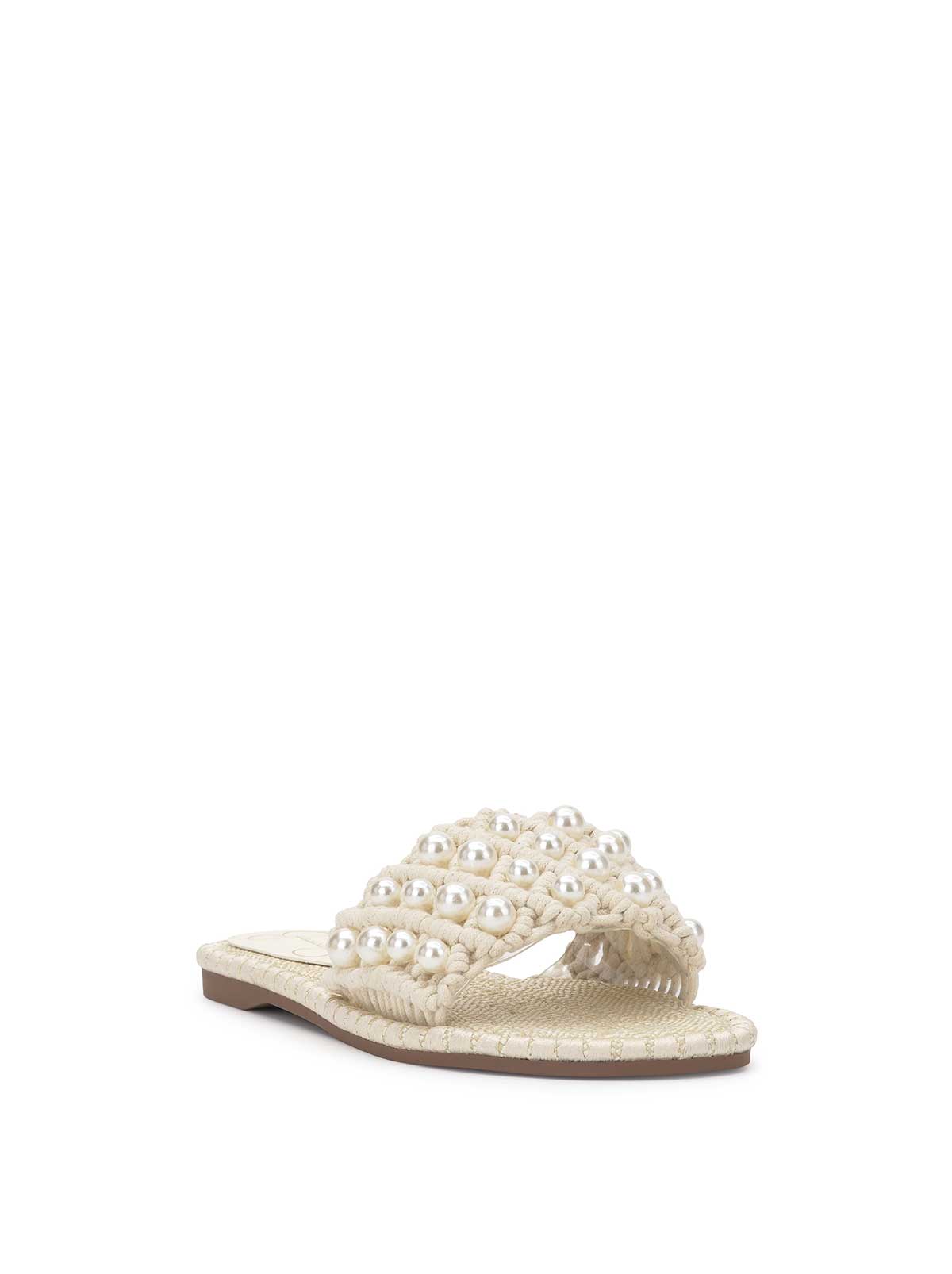 Brennara Flat Sandal in Cream - Jessica Simpson Women