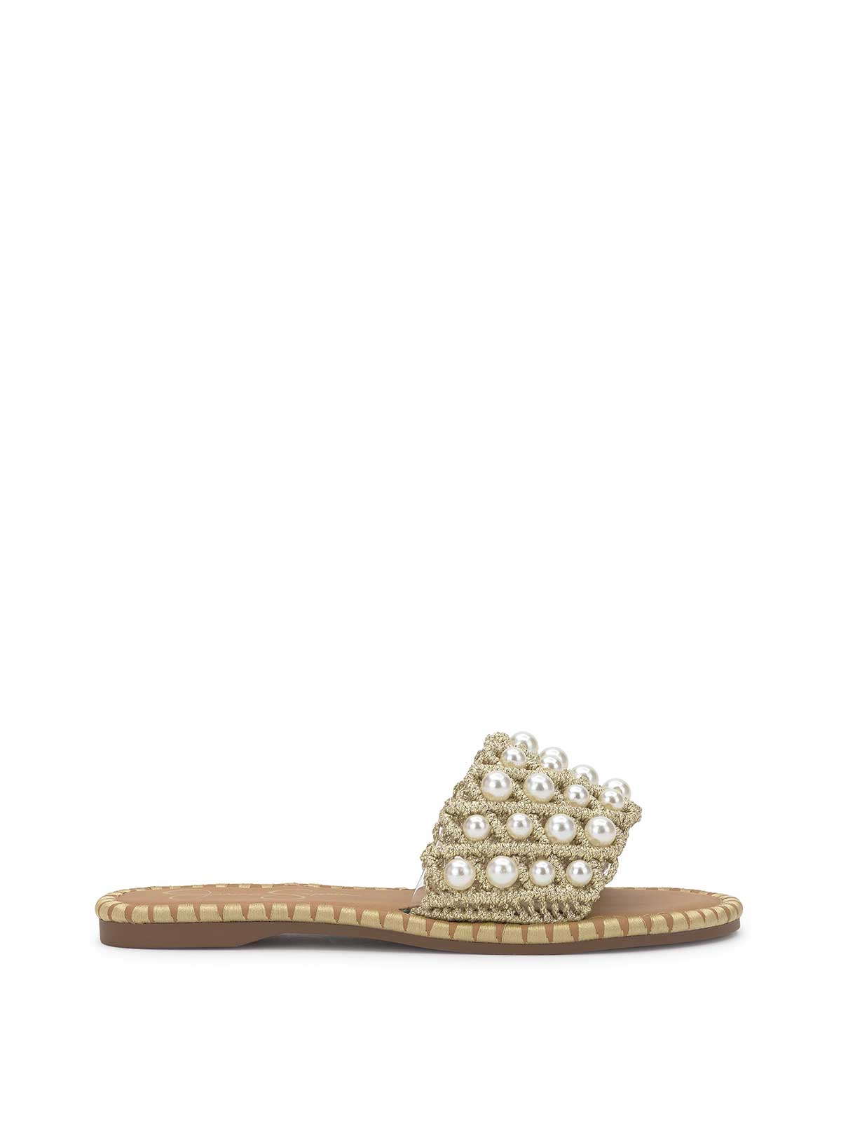 Brennara Flat Sandal in Soft Gold - Jessica Simpson Women