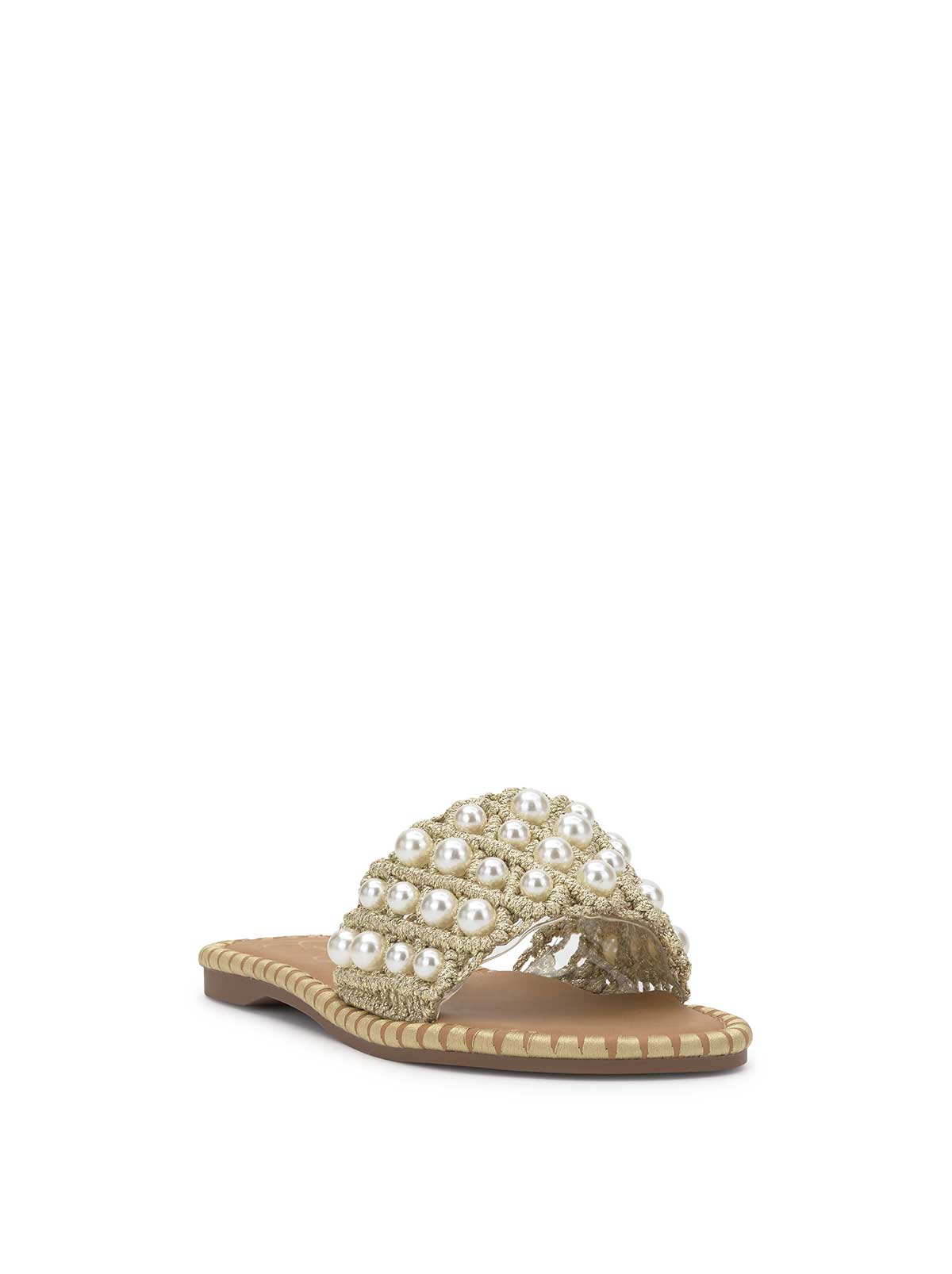 Brennara Flat Sandal in Soft Gold - Jessica Simpson Women