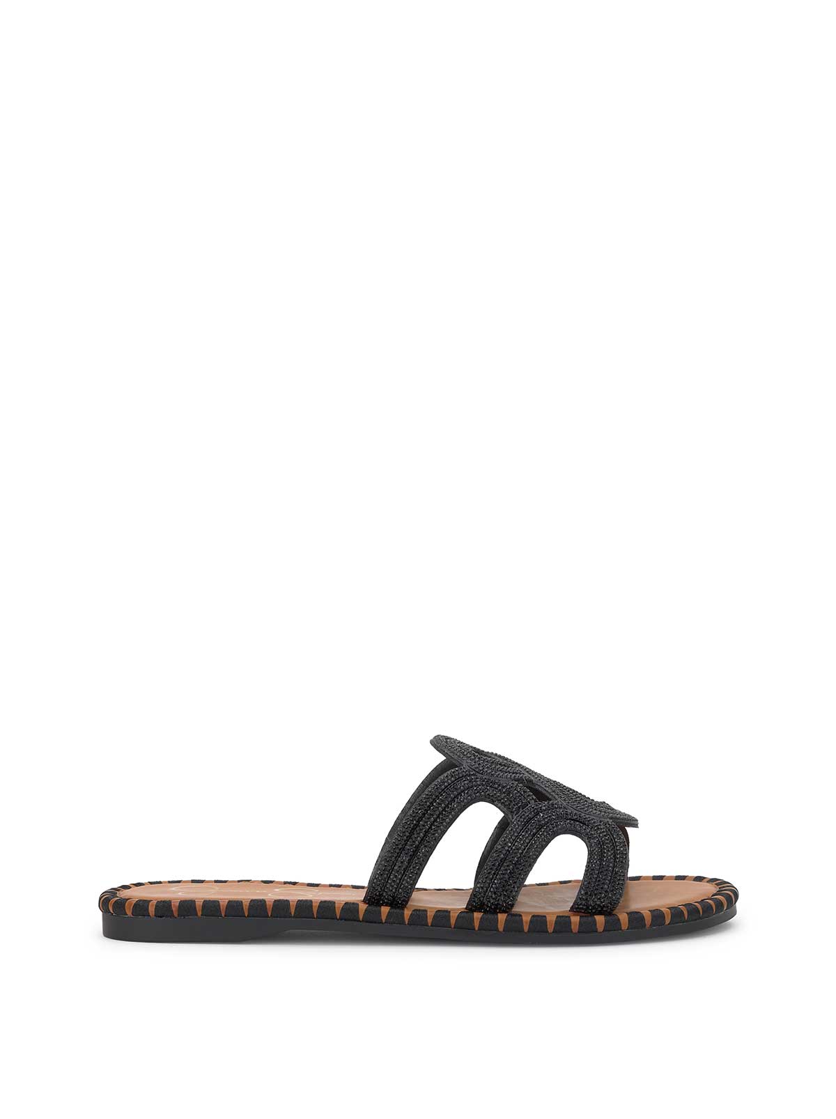 Bria Flat Sandal in Black - Jessica Simpson Women