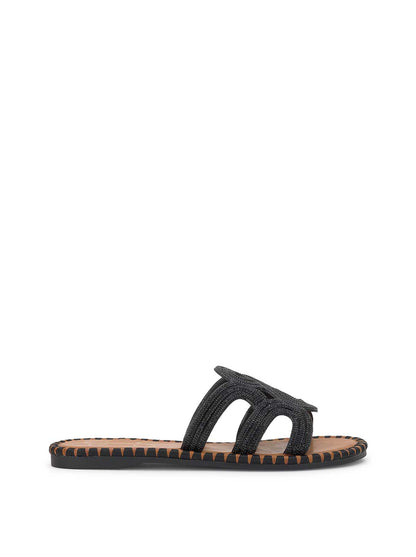 Bria Flat Sandal in Black - Jessica Simpson Women