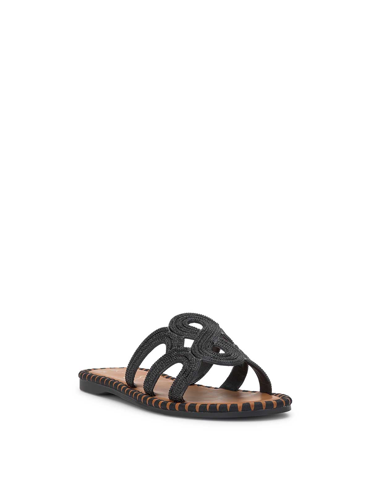 Bria Flat Sandal in Black - Jessica Simpson Women