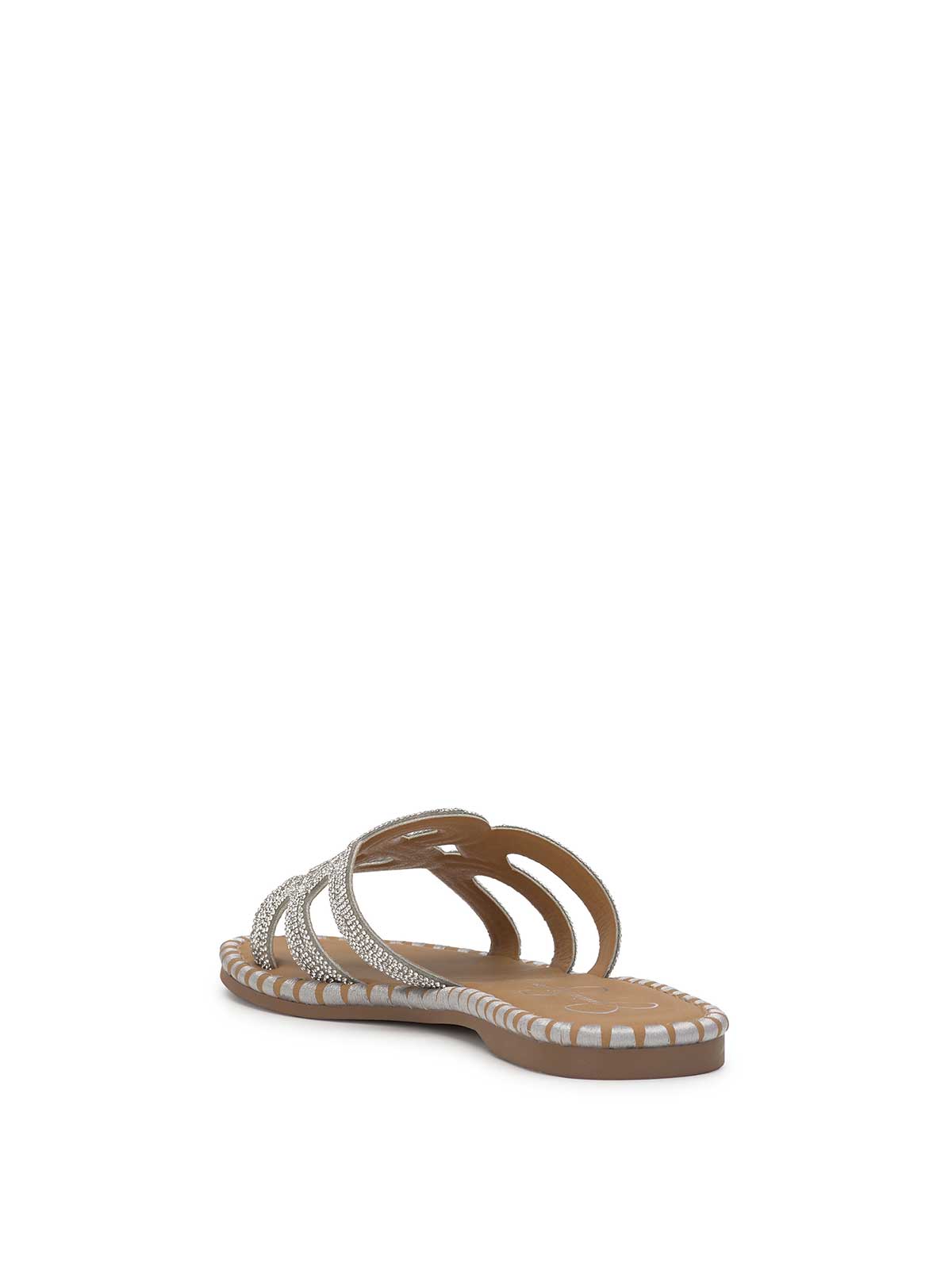 Bria Flat Sandal in Silver - Jessica Simpson Women