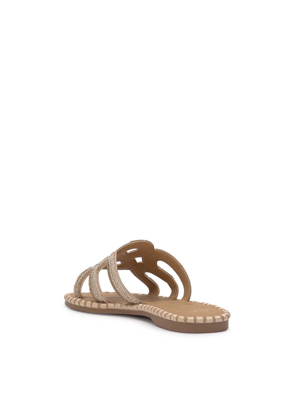 Bria Flat Sandal in Champagne - Jessica Simpson Women