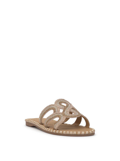 Bria Flat Sandal in Champagne - Jessica Simpson Women