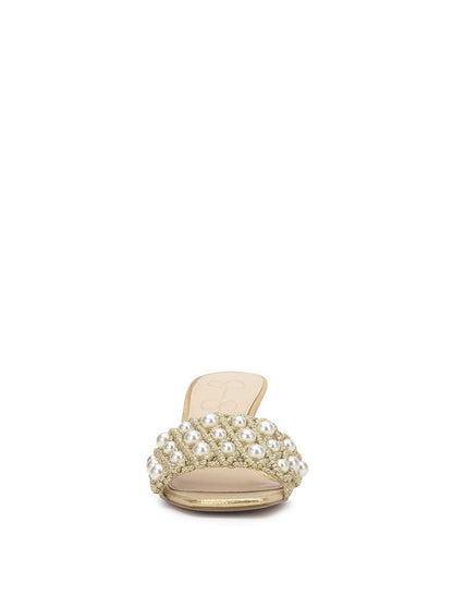 Cameleah Heeled Sandal in Soft Gold - Jessica Simpson Women