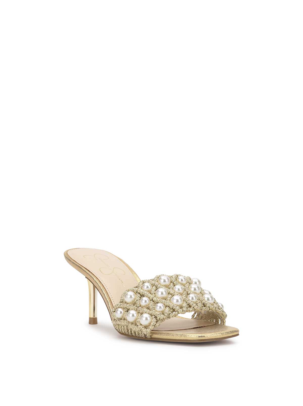 Cameleah Heeled Sandal in Soft Gold - Jessica Simpson Women