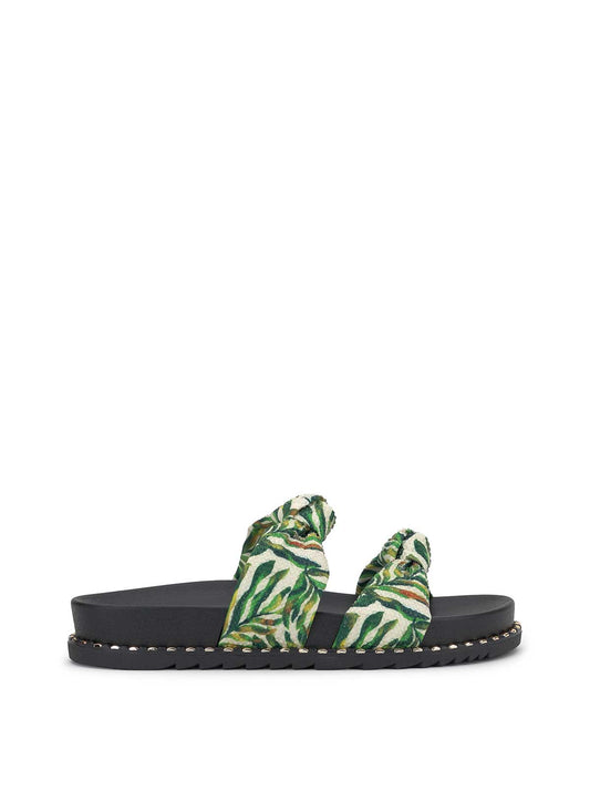 Caralyna Flat Sandal in Green Multi - Jessica Simpson Women
