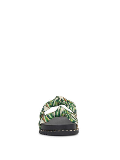 Caralyna Flat Sandal in Green Multi - Jessica Simpson Women