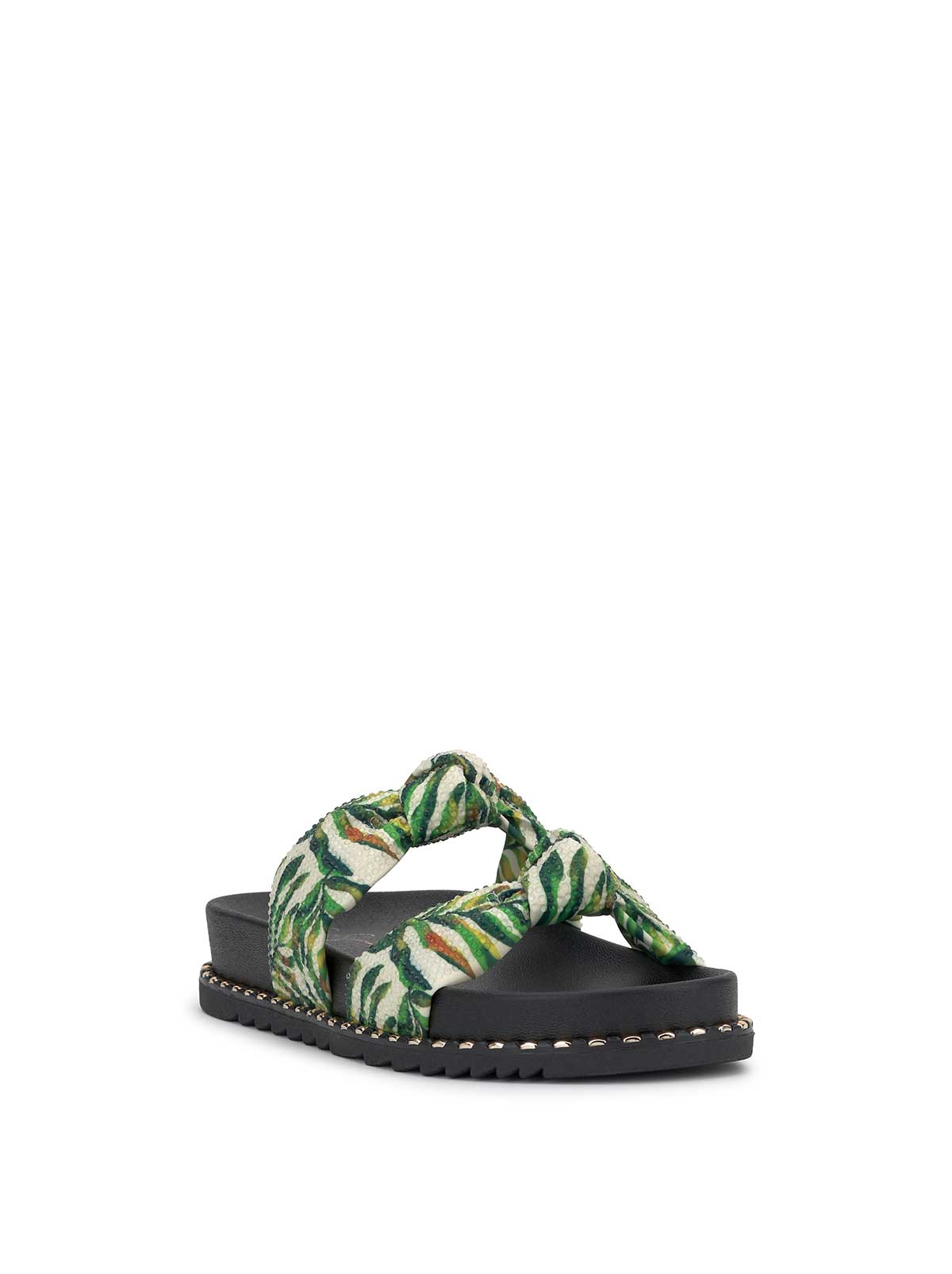 Caralyna Flat Sandal in Green Multi - Jessica Simpson Women
