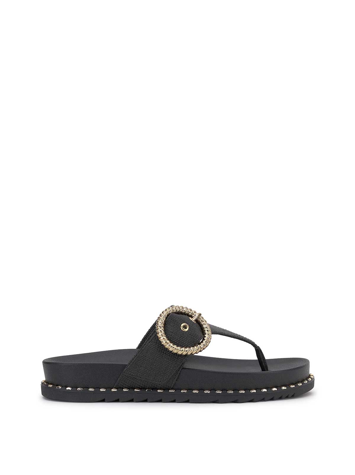 Cymmeri Flat Sandal in Black - Jessica Simpson Women
