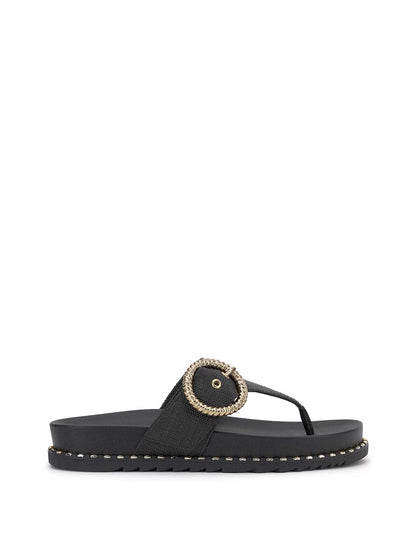 Cymmeri Flat Sandal in Black - Jessica Simpson Women