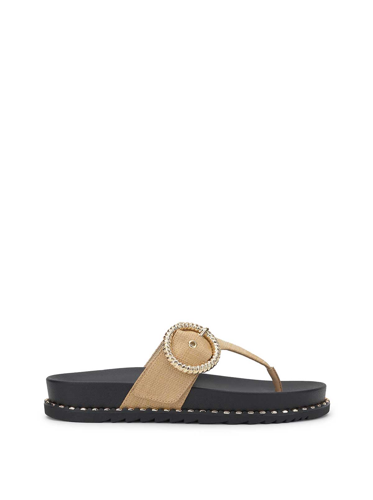 Cymmeri Flat Sandal in Natural Raffia - Jessica Simpson Women