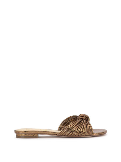Dydra Knotted Flat Sandal in Bronze - Jessica Simpson Women