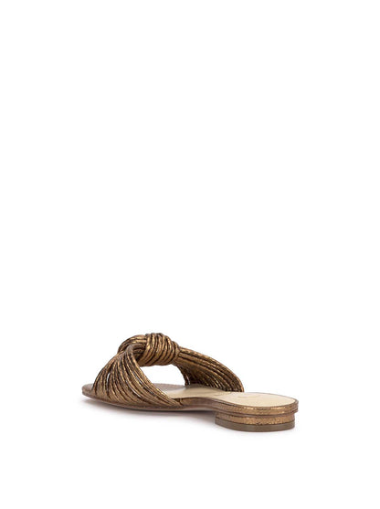 Dydra Knotted Flat Sandal in Bronze - Jessica Simpson Women