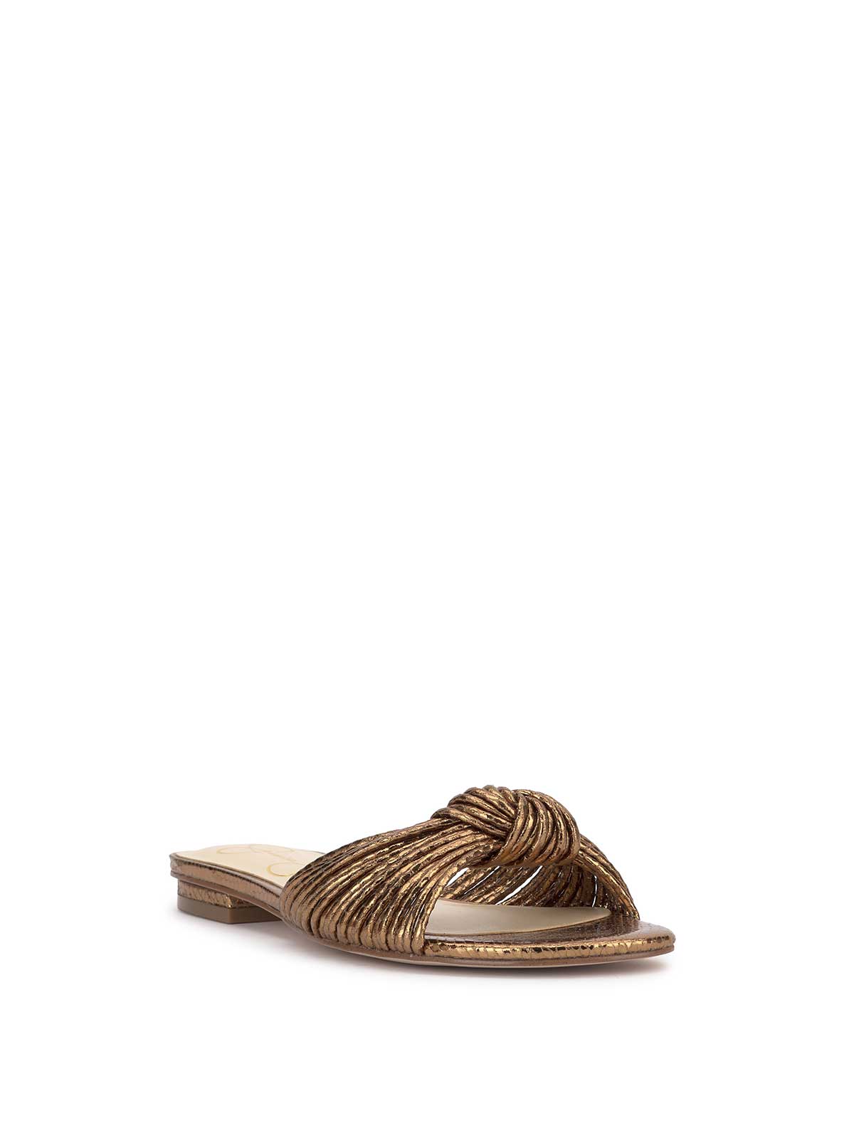 Dydra Knotted Flat Sandal in Bronze - Jessica Simpson Women