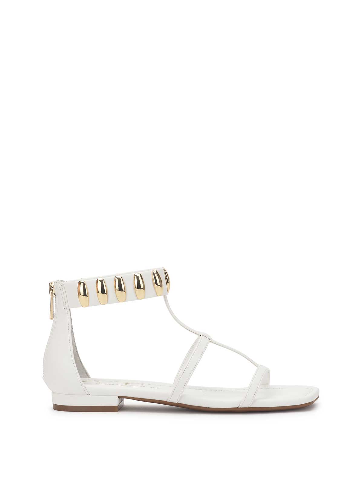 Elusta Flat Sandal in Bright White - Jessica Simpson Women