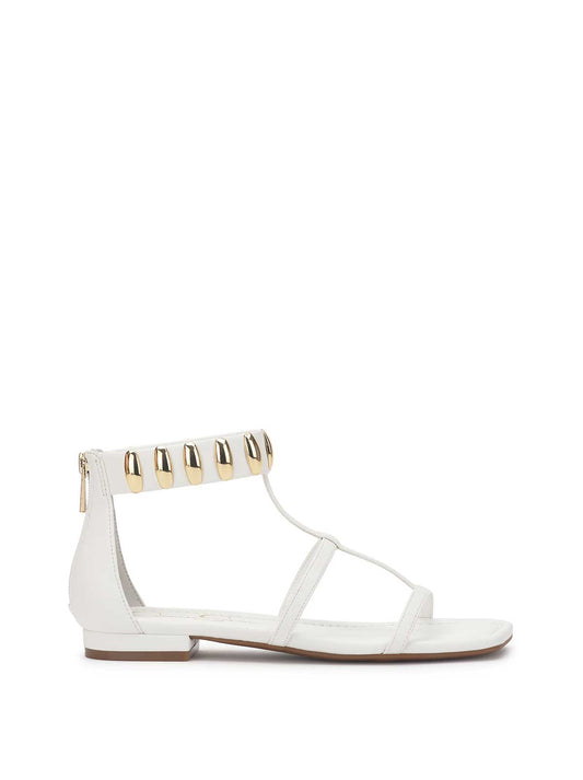 Elusta Flat Sandal in Bright White - Jessica Simpson Women