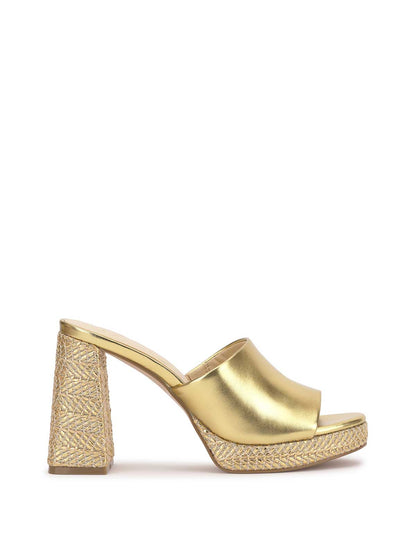 Kameena Mule Platform in Gold - Jessica Simpson Women