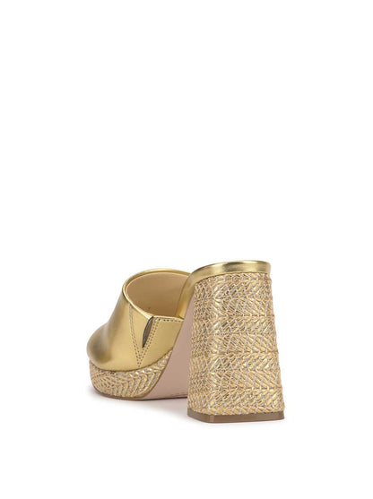 Kameena Mule Platform in Gold - Jessica Simpson Women
