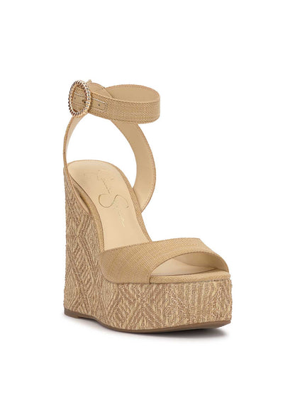 Kamindi Espadrille Wedge in Natural Raffia - Jessica Simpson Women