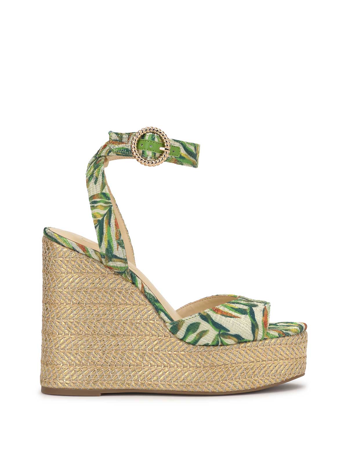 Kamindi Espadrille Wedge in Green Jungle - Jessica Simpson Women