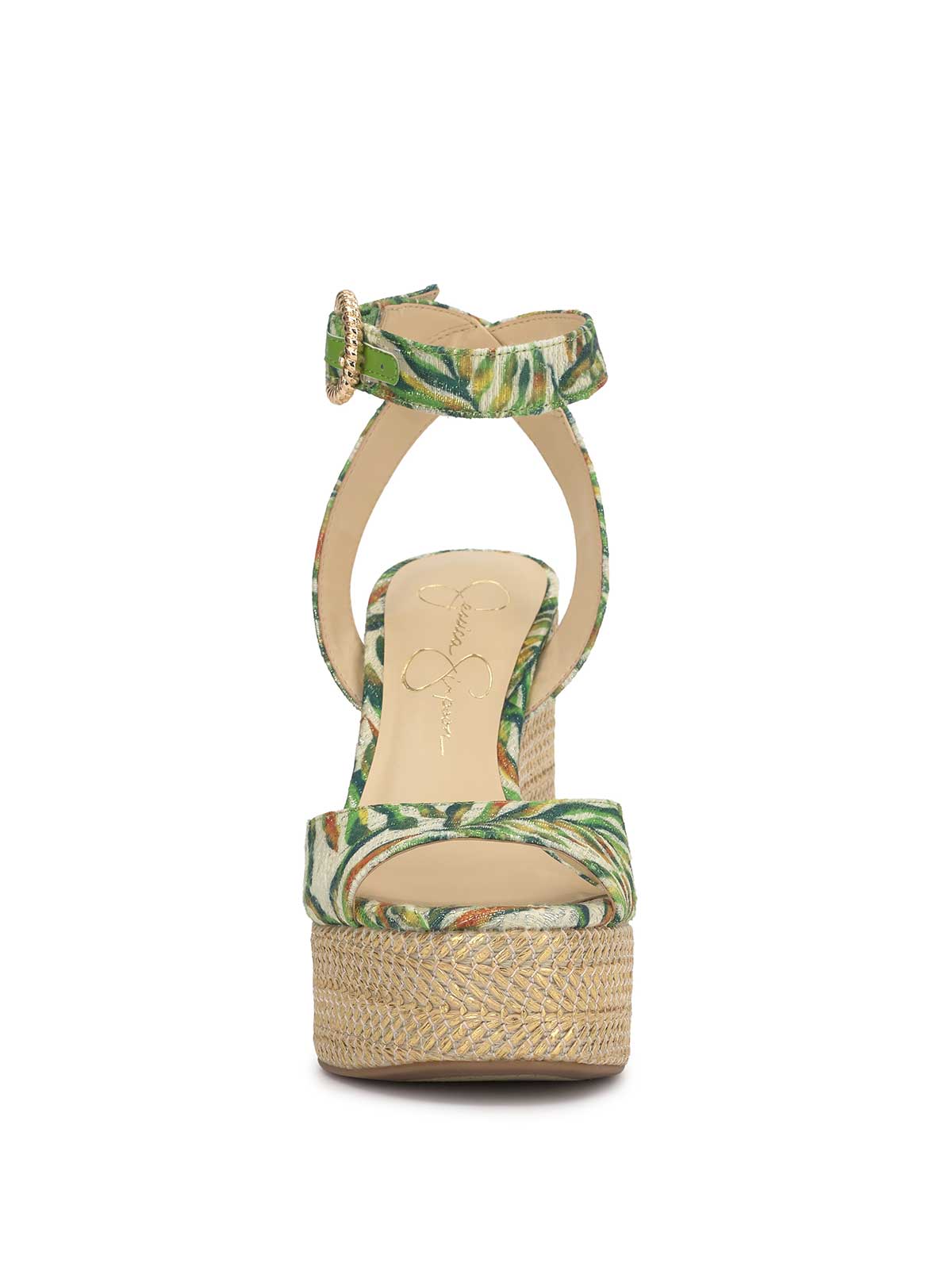 Kamindi Espadrille Wedge in Green Jungle - Jessica Simpson Women
